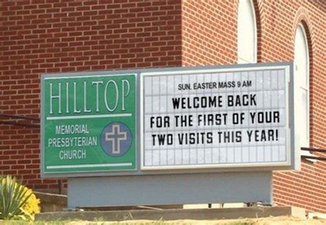 10 Hilarious Honest Church Signs for Easter (10 Pics) | Funny church ...