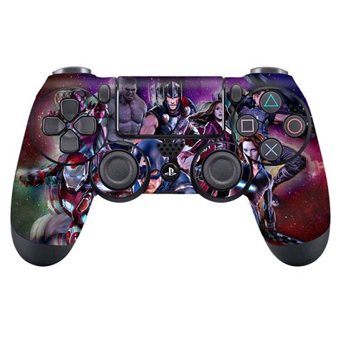 Skin Wrap Vinyl Sticker for DualShock 4 Wireless Controller- Avengers ...