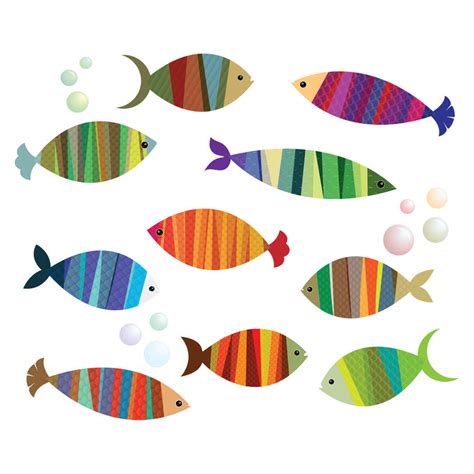 patterned fish wall stickers by spin collective | notonthehighstreet.com