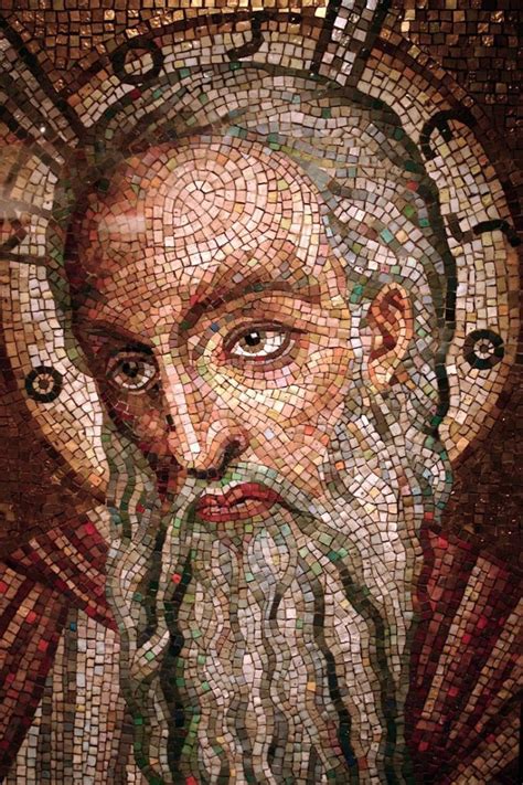 Mosaic face4. Moses, Cathedral Basilica of St. Louis::Helen Miles Mosaics