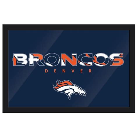 Denver Broncos Modern Framed Wall Art | Frames on wall, Framed wall art, Denver broncos