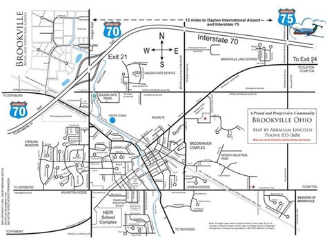 A map that I drew for the city of Brookville where I live. | Brookville ...