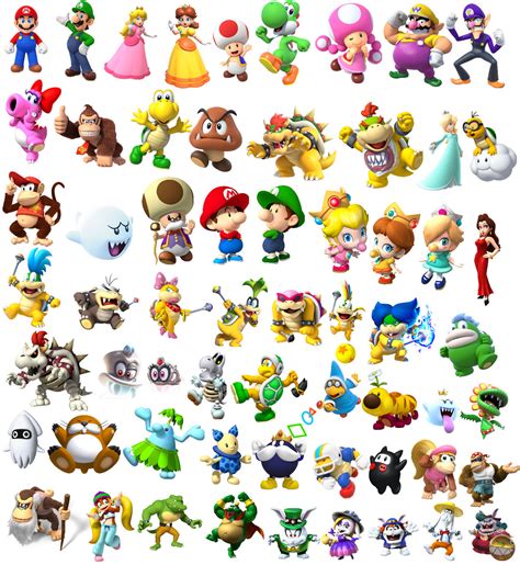 All Mario Characters by Estebanisawesome on DeviantArt