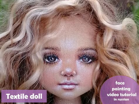 Face Paint to Draw Face Cloth Doll Master Class Face Beginner - Etsy Textile Art Dolls, Art ...