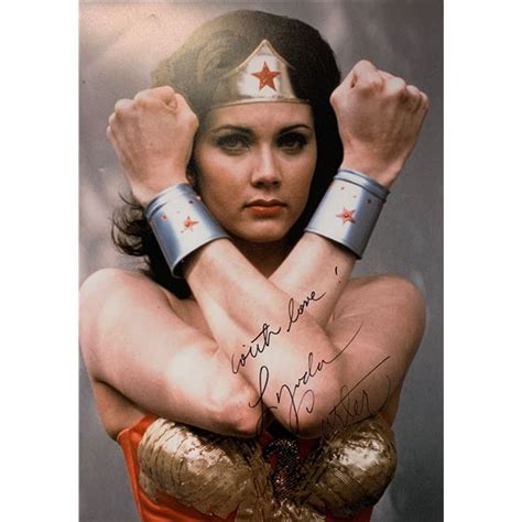 Lynda Carter Autograph Signed Wonder Woman Poster