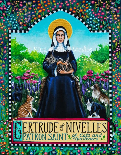 Sainte Gertrude de Nivelles Patron des chats et des - Etsy Canada