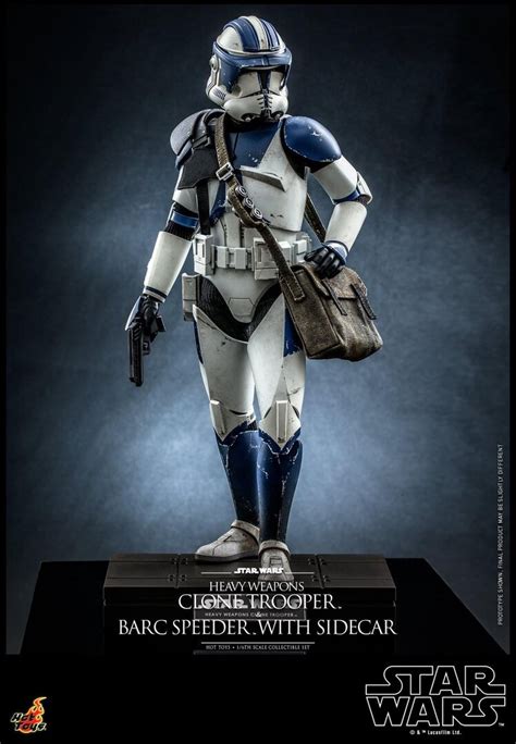 Hot Toys 501st Heavy Weapons Clone Trooper and BARC Speeder with Sidecar (The Clone Wars ...