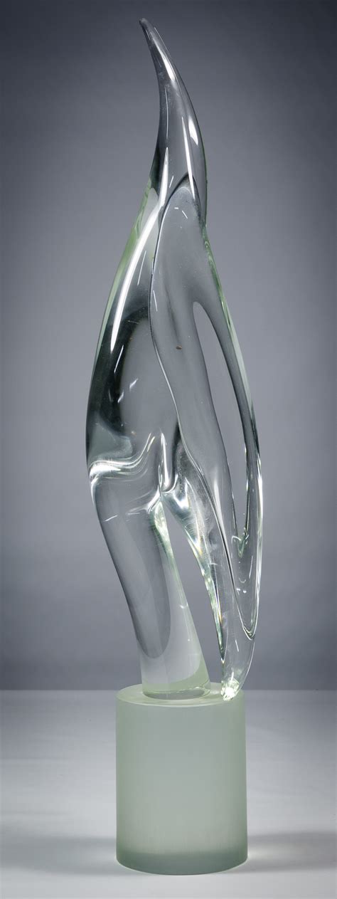 Livio Seguso (Italian, b.1930) Abstract Glass Sculpture