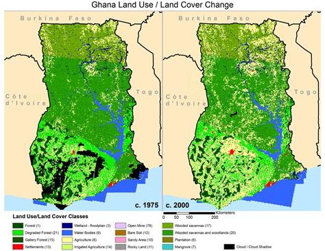 Vegetation map of ghana - Map of ghana showing vegetation zones ...