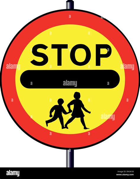 School Crossing Sign Vector