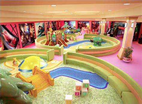 Fun Play Area for Kids : Contemporary Indoor Play Area Design Superhero Theme Interior ...