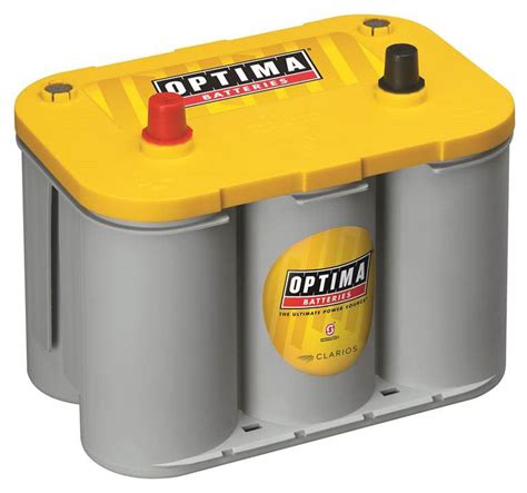 YTS4-2 12V 55Ah Yellow Top Optima AGM Spiral Cell Battery | Battery ...