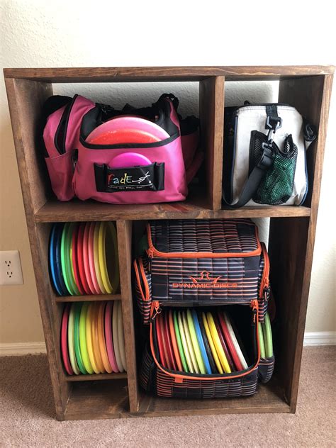 Custom rack for the bags! : r/discgolf