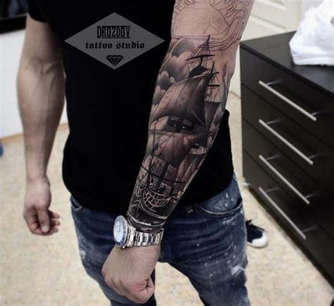 Explore 44 Stunning Ship Tattoos - Tattoo Insider | Ship tattoo sleeves ...