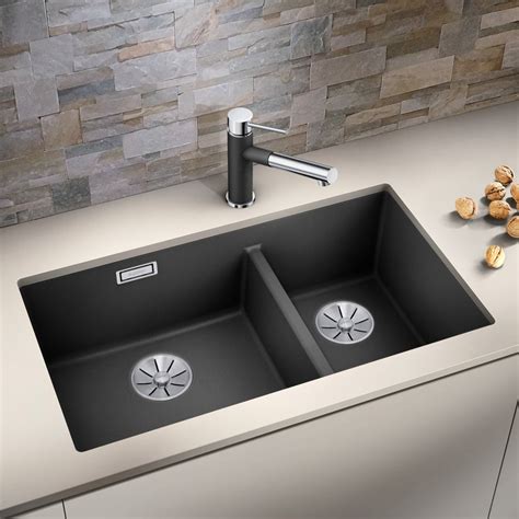 Blanco Subline 430/270-U double kitchen sink anthracite - 523151 | REUTER