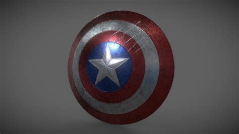 Captain America Shield - Download Free 3D model by ElliotGriffiths ...