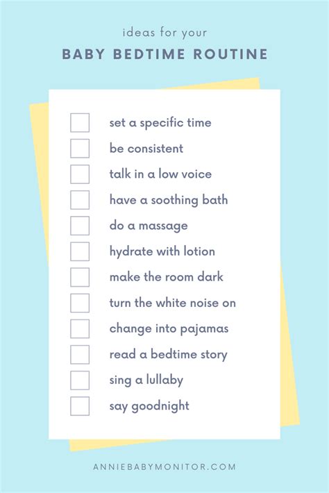 10 Ideas for Your Baby Bedtime Routine - Annie Baby Monitor