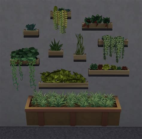 Walling in the Garden Plants · Sims 4 CC Objects