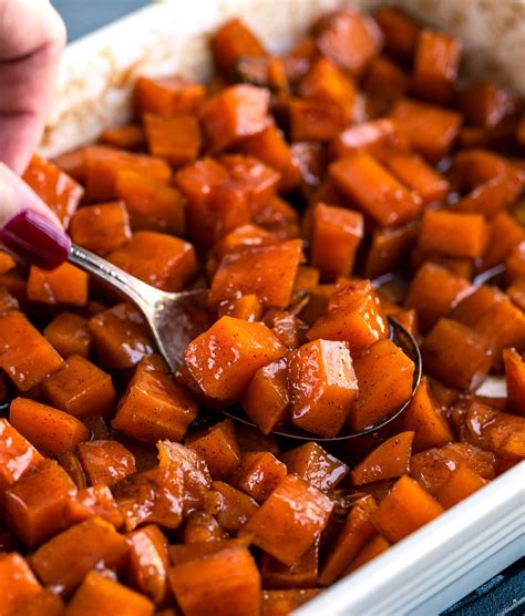 Candied Yams with Bourbon (perfect holiday side!)- The Chunky Chef