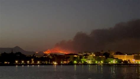 Corfu fires map: Where wildfires have spread on the island and if it's safe to travel to Greece