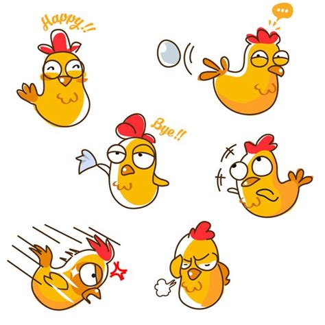 Chicken Emoji Stickers | Character or mascot contest