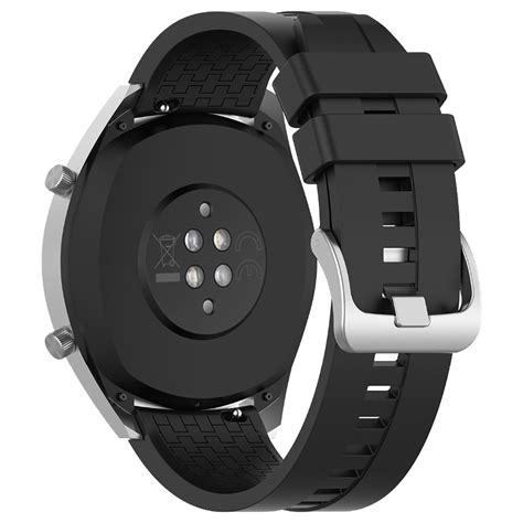 Replacement Watch Band For Huawei GT 2 46MM Silicon Strap Black