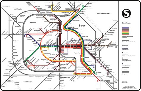 A Recreated S-Bahn Map From a Divided Berlin | Transit map, Berlin, Map