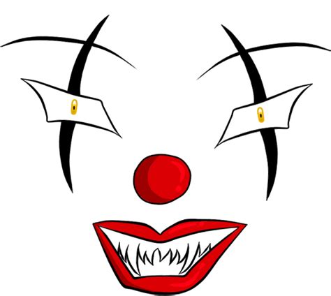 Download Clowns Drawing Creepy Transparent & Png Clipart Free - Scary ...