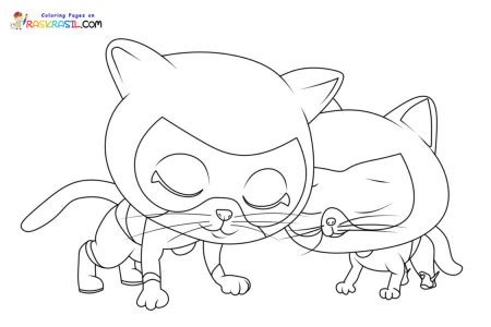 SuperKitties Coloring Page - Coloring Home