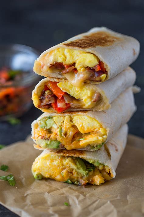 Cheesy Breakfast & Brunch Egg burrito Wraps + Giveaway | Gimme Delicious