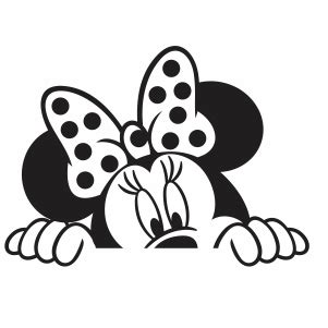 Buy Minnie Mouse Peeking Eps Png online in USA