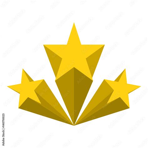 3 stars. vector. Isolated Stock Vector | Adobe Stock