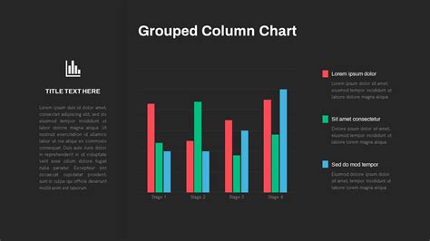 Grouped Column Chart PowerPoint Template