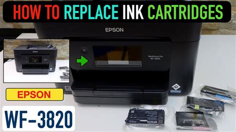 Epson WorkForce Pro WF- 3820 Ink Cartridge Replacement. - YouTube