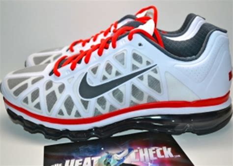 Nike Air Max 2011 - LeBron James White/Red PE - SneakerNews.com