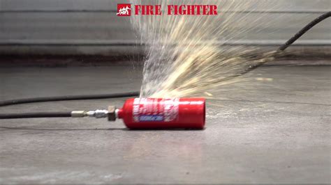 Fire Fighter Industry 1kg ABC Dry Powder Burst Test - YouTube