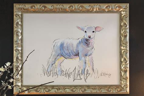 “Worthy Is the Lamb” print - Ever Thine Home