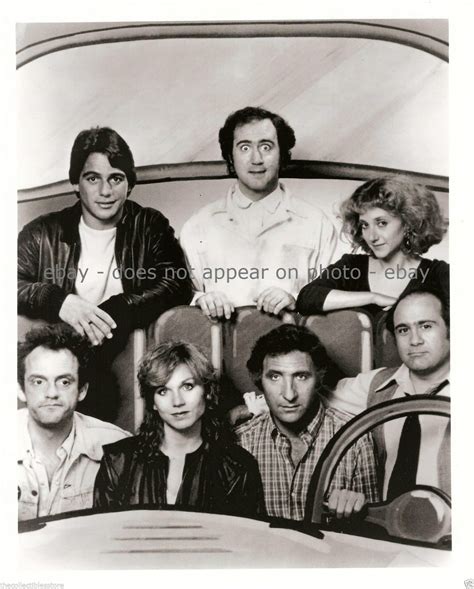 The cast from Taxi: Tony Danza, Andy Kaufman, Carol Kane, Christopher Lloyd, Marilu Henner, Judd ...