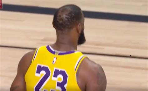 PHOTO Lebron's Bald Spot On The Top Of His Head Looks Like His Sunroof Is Open