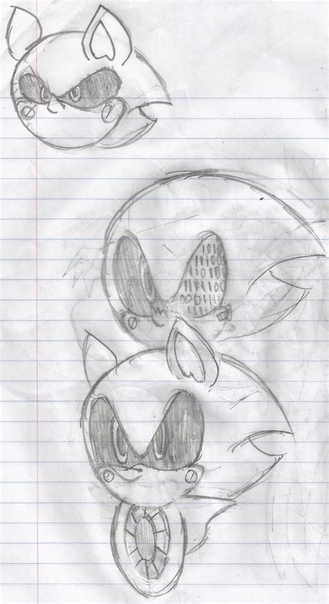 Metal Sonic Sketches by Sonicdude645 on DeviantArt