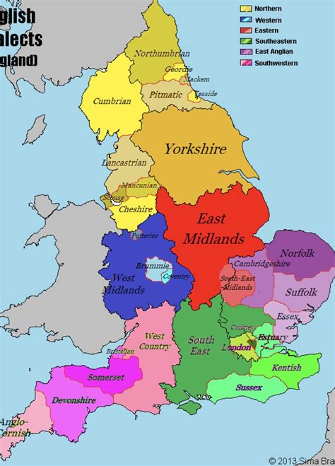 England Has Too Many Accents : r/Maps