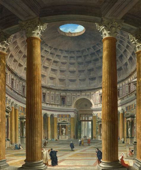 Interior view of the Pantheon, Rome