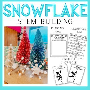 Snowflake STEM building by Teachinglittlewonderz | TPT