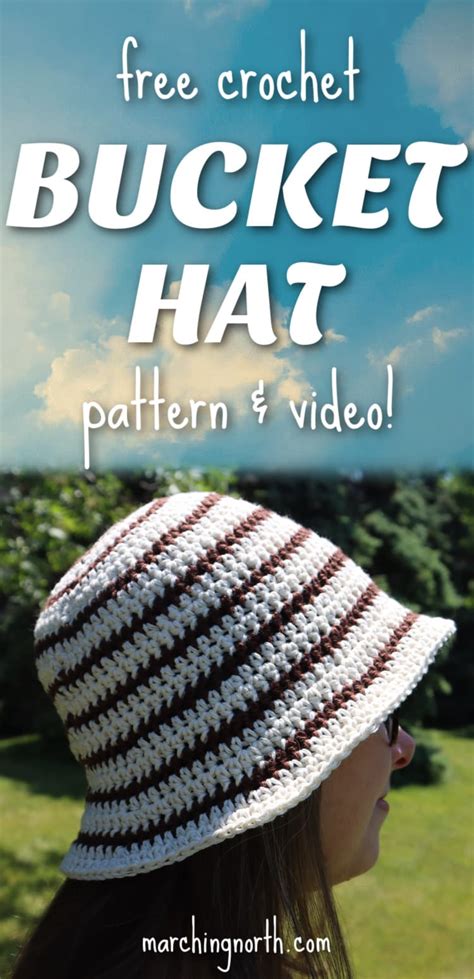 Easy Striped Crochet Bucket Hat (Free Pattern & Video!) | Marching North