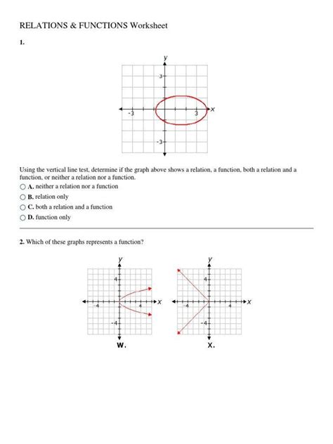 10++ Vertical Line Test Worksheet – Worksheets Decoomo