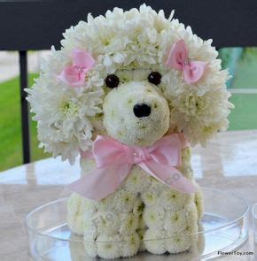 Floral poodle | Arreglos florales creativos, Arreglos, Arreglos florales