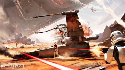 Stunning Concept Art for the Battle of Jakku in Star Wars Battlefront ...