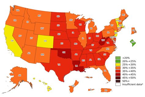 State With Highest Obesity Rate 2024 - Vonny Johnette