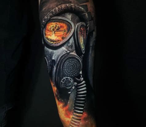 Gas mask tattoo by Chris Showstoppr | Photo 29465