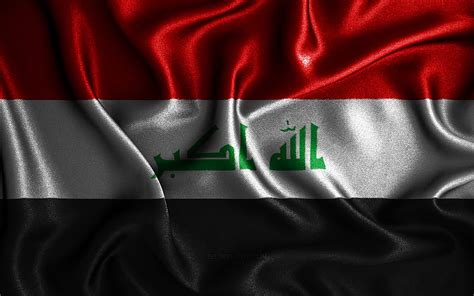 Iraqi flag silk wavy flags, Asian countries, national symbols, Flag of Iraq, HD wallpaper | Peakpx